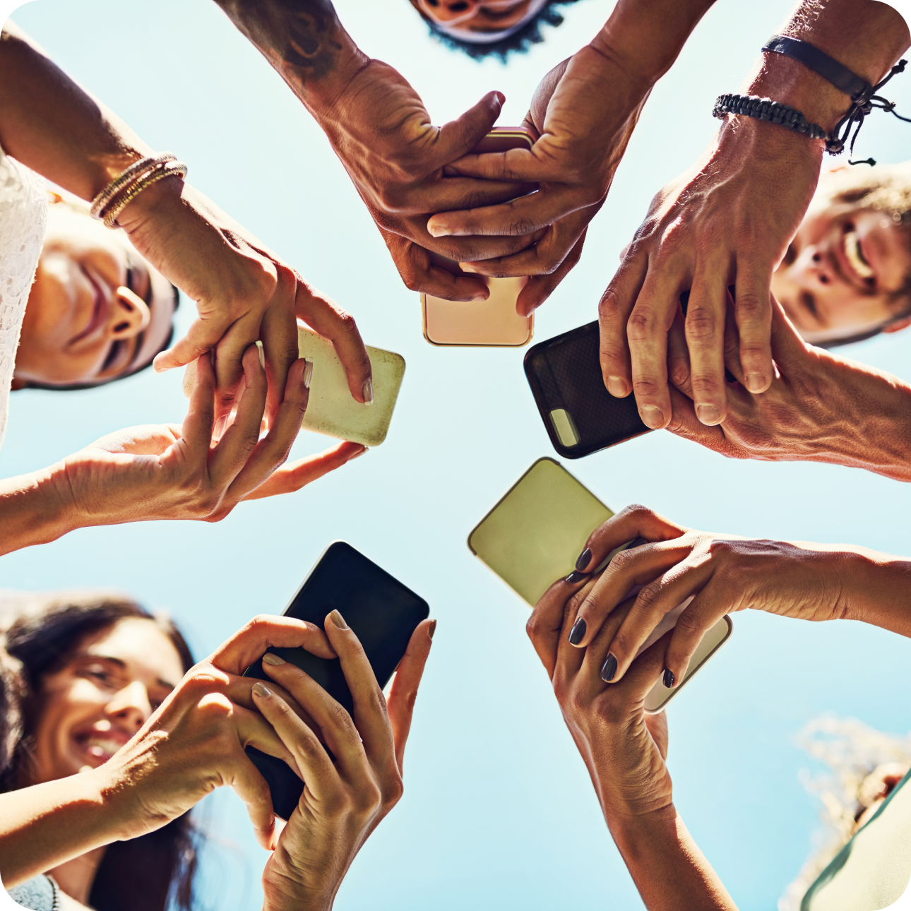 People connecting through shared experiences